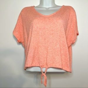 SO Coral Crop Comfy Tee